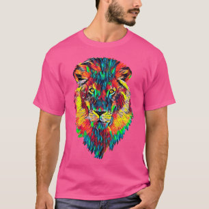 Camiseta Retrato da Cabeça de Leão