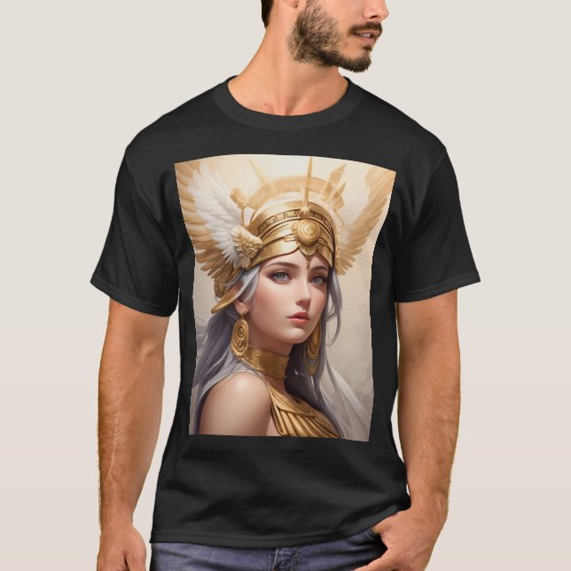 Camiseta Retrato da Deusa Athena (Frente)
