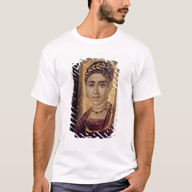 Camiseta Retrato da mamã de uma mulher, de Fayum, (Frente)