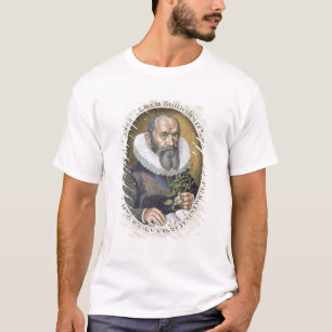 Camiseta Retrato da manjericão Besler (1561-1629) em 1612,