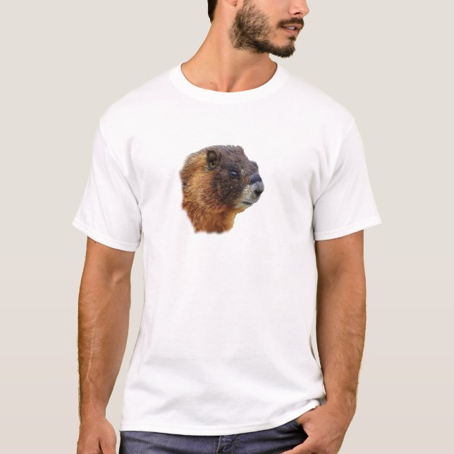 Camiseta Retrato da marmota (Frente)