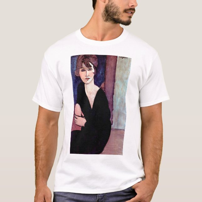 Camiseta Retrato da Mulher, Modigliani (Frente)