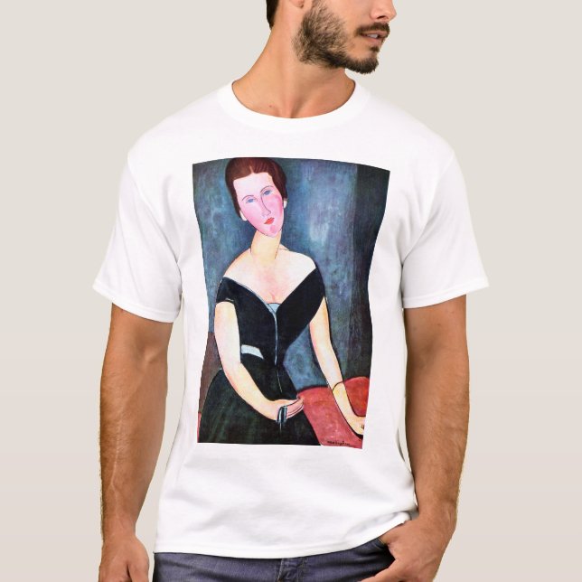 Camiseta Retrato da Mulher, Modigliani (Frente)