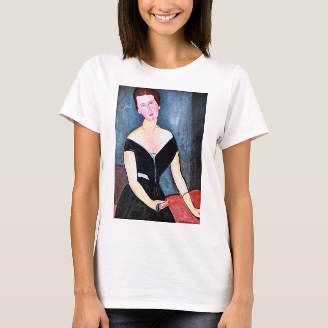 Camiseta Retrato da Mulher, Modigliani (Frente)