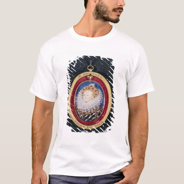 Camiseta Retrato da rainha Elizabeth I (c/c no vellum) (Frente)