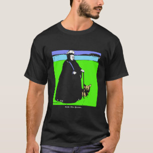 Camiseta Retrato da Rainha Vitória e cão Yorkie