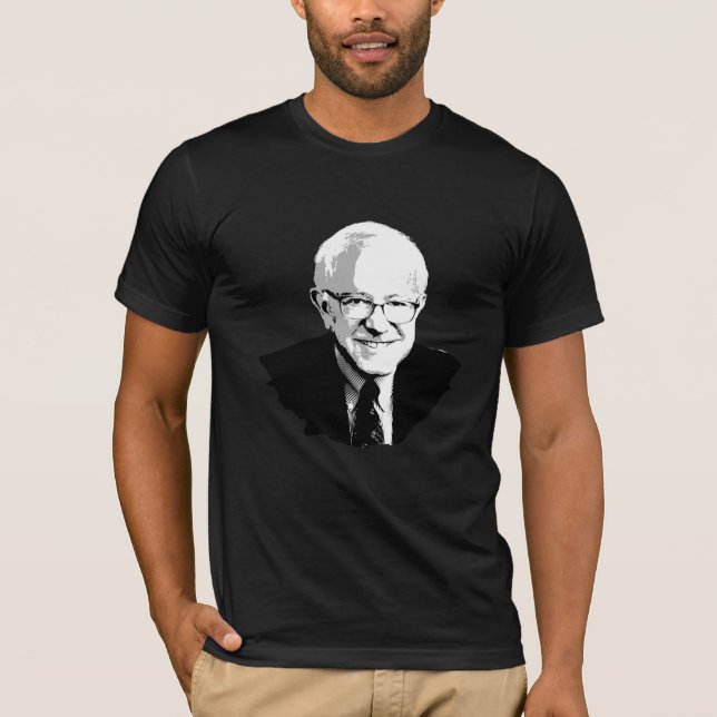 Camiseta Retrato das máquinas de lixar de Bernie (Frente)