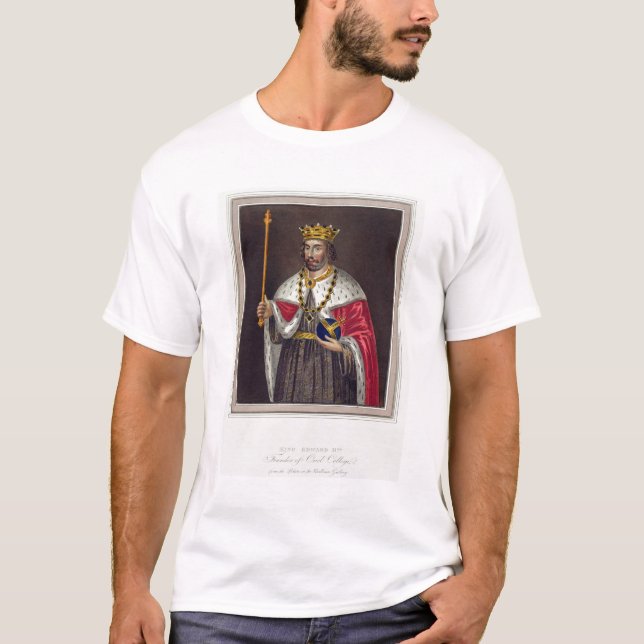 Camiseta Retrato de 1284-1327) fundadores do rei Edward II (Frente)
