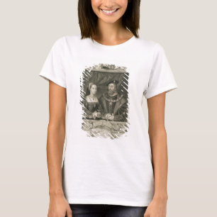 Camiseta Retrato de 1496-1533) rainhas de Mary (de France,