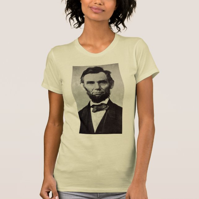 Camiseta Retrato de Abe Lincoln 2 (Frente)