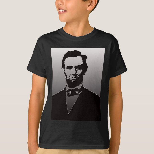 Camiseta Retrato de Abraham Lincoln (Frente)