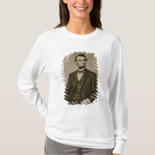Camiseta Retrato de Abraham Lincoln (1809-65) (foto de b/w)