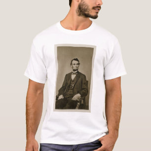 Camiseta Retrato de Abraham Lincoln (1809-65) (foto de b/w)