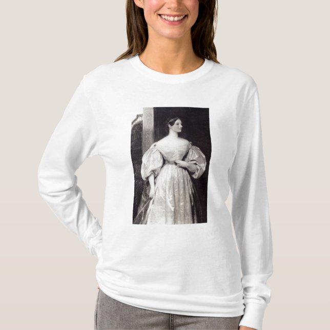 Camiseta Retrato de Ada Byron de Augusta (Frente)
