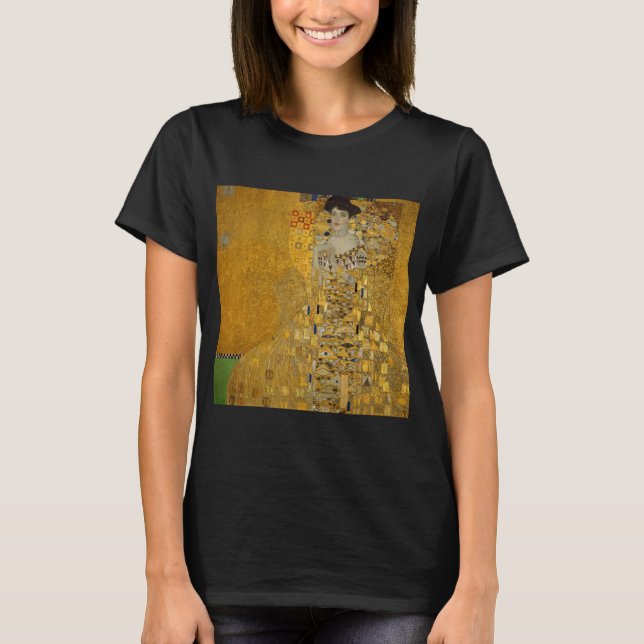 Camiseta Retrato de Adele Bloch-Bauer I por Gustav Klimt (Frente)