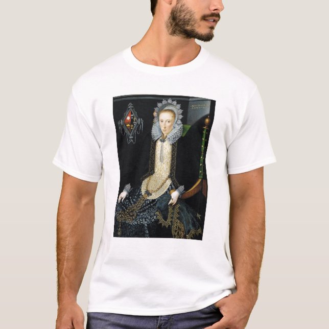Camiseta Retrato de Adriana camionete Nesse, 1611 (Frente)