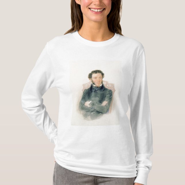 Camiseta Retrato de Alexander Pushkin 1836 (Frente)
