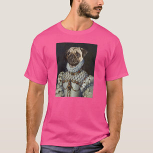 Camiseta Retrato de animal de estimação da Renascença do cã