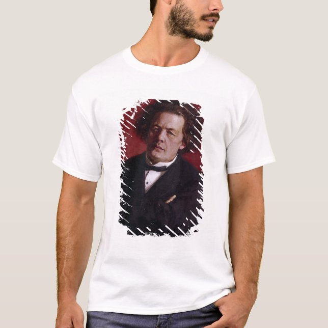 Camiseta Retrato de Anton Grigoryevich Rubinstein, 1881 (Frente)