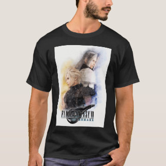 Camiseta Retrato De Aquarela De Estirpe De Nuvens E Sephiro