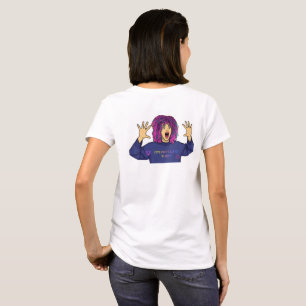 Camiseta Retrato de Arte Pop em Neon Sonho