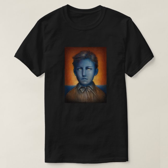Camiseta Retrato de Arthur Rimbaud (Frente do Design)
