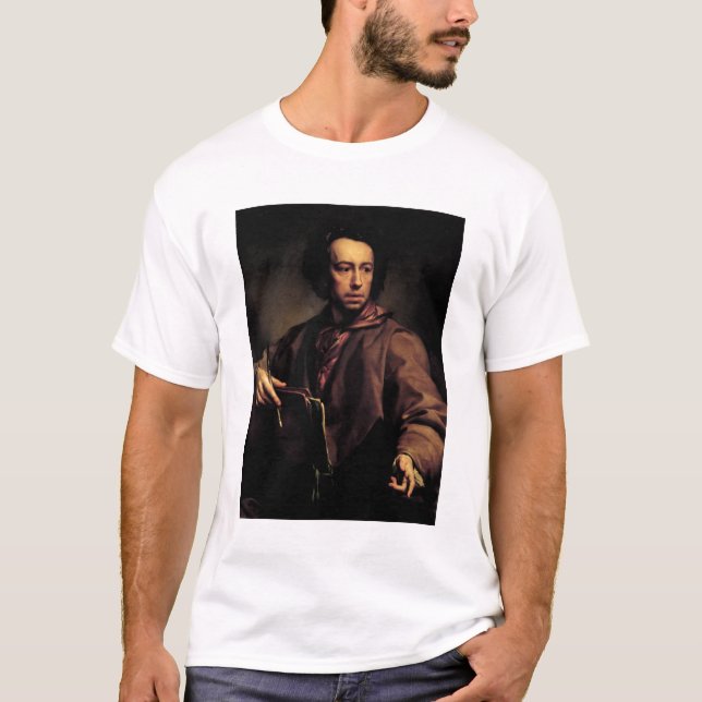 Camiseta Retrato de auto, 1773 (óleo no painel) (Frente)
