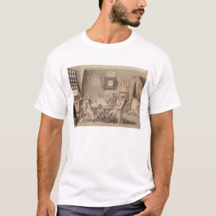 Camiseta Retrato de auto com os dois homens novos (caneta &