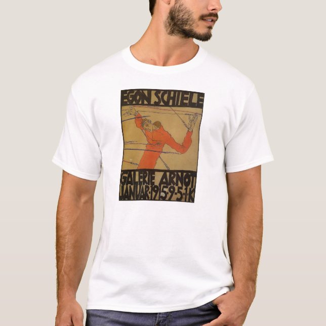 Camiseta Retrato de auto de Egon Schiele- como St. (Frente)