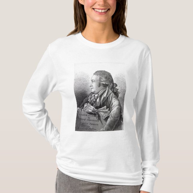 Camiseta Retrato de auto, frontispiece a seu 'livro de (Frente)