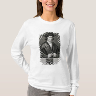 Camiseta Retrato de auto, gravado por J. Canto (gravura)