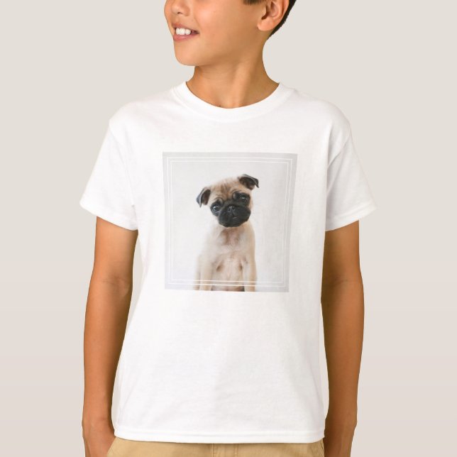 Camiseta Retrato de Baby Pug (Frente)