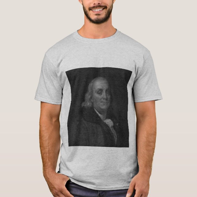 Camiseta Retrato de Benjamin Franklin (Frente)