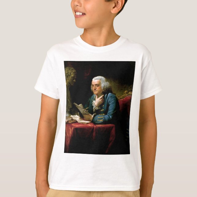 Camiseta Retrato de Benjamin Franklin (Frente)