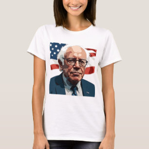 Camiseta Retrato de Bernie Sanders