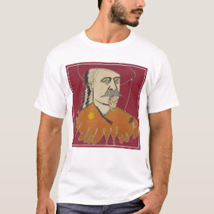 Camiseta Retrato De Cabeça E Ombro De Buffalo Bill