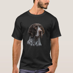 Camiseta Retrato de cão do pintor de terra alemão SPG