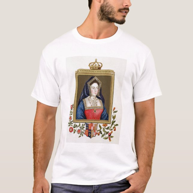 Camiseta Retrato de Catarina de Aragão (1485-1536) øs Qu (Frente)