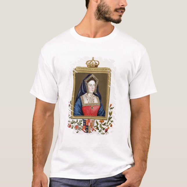 Camiseta Retrato de Catarina de Aragão (1485-1536) øs Qu (Frente)