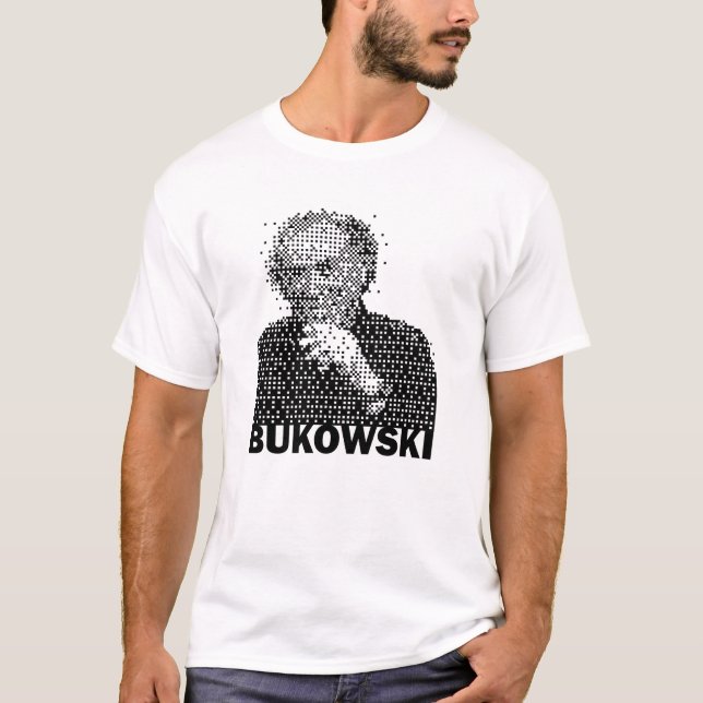 Camiseta retrato de Charles Bukowski (Frente)