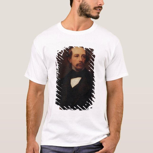 Camiseta Retrato de Charles Dickens 1855 (Frente)