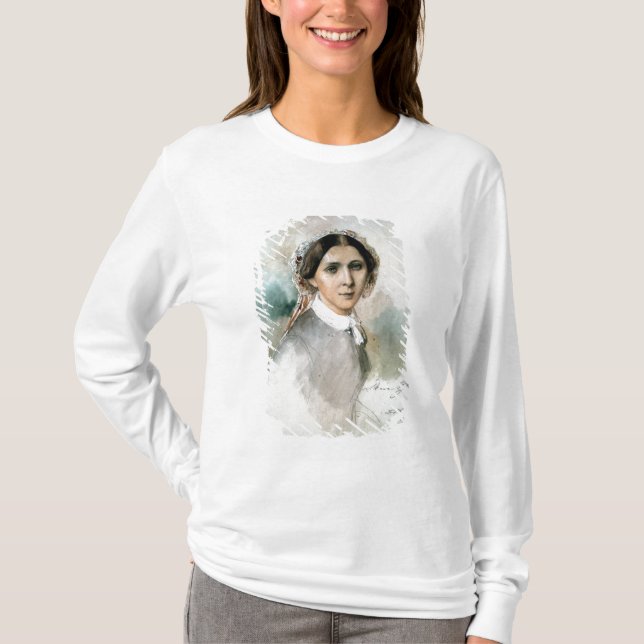 Camiseta Retrato de Clara Schumann 1853 (Frente)