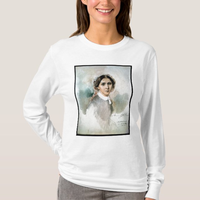 Camiseta Retrato de Clara Schumann 1853 (Frente)