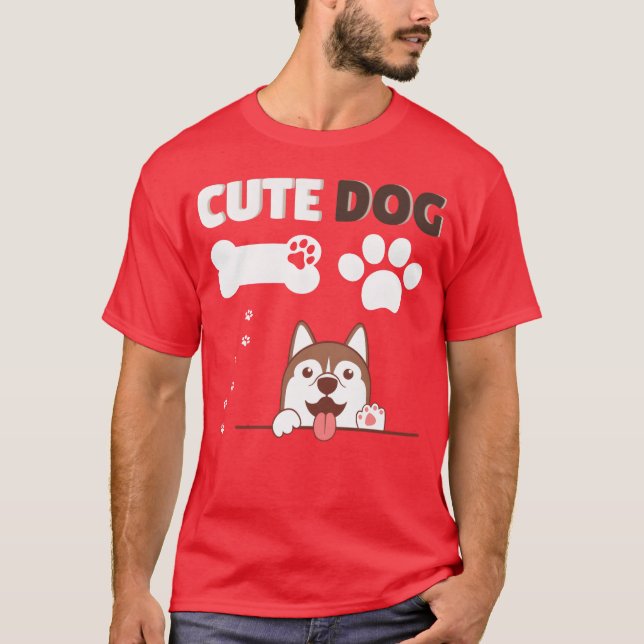 Camiseta retrato de colheita de cães cortados (Frente)