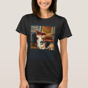 Camiseta Retrato de Corgi de Sua Alteza Real Cães Pembroke