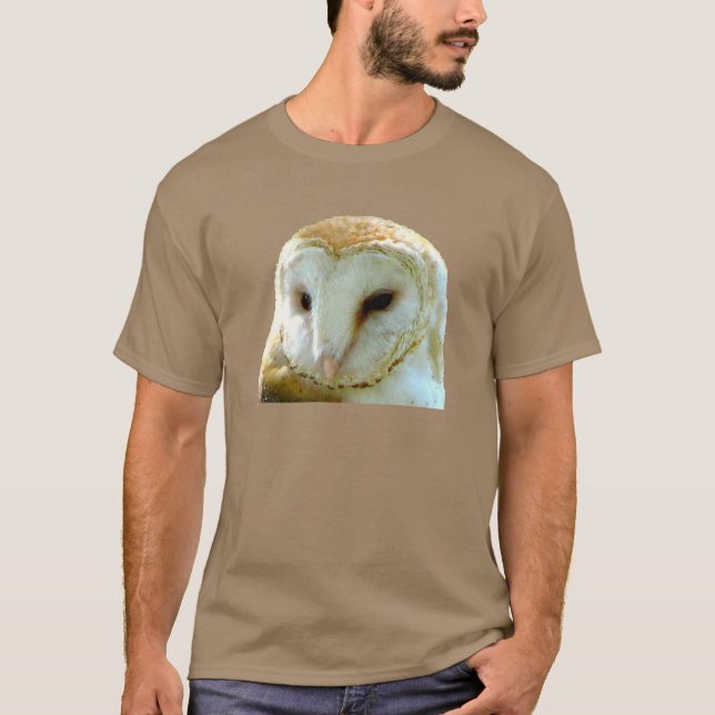 Camiseta Retrato de Coruja-das-torres (Frente)