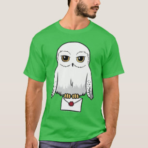 Camiseta Retrato de desenho animado fofo da Hedwig do Harry