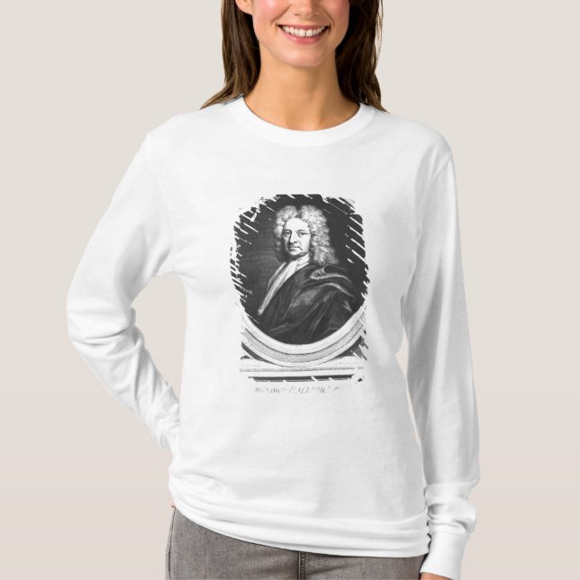 Camiseta Retrato de Edmond Halley (Frente)