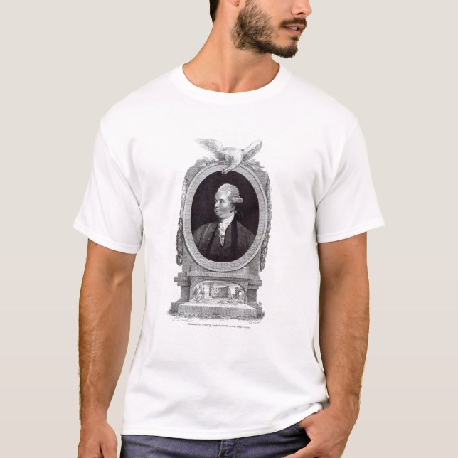 Camiseta Retrato de Edward Gibbon (Frente)