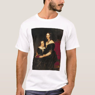 Camiseta Retrato de Eliza Boardman e seu filho, Robert, 18